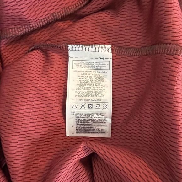NWT Adidas Men's Climalite 1/4 Zip Pullover Red Activewear Jacket Size S $45 - Picture 8 of 11